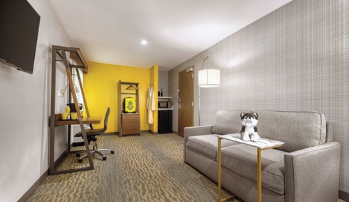 Suite, 1 très grand lit et 1 canapé-lit, accessible aux personnes à mobilité réduite