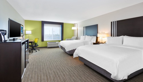 Chambre Standard, 2 grands lits, accessible aux personnes à mobilité réduite (Communication)