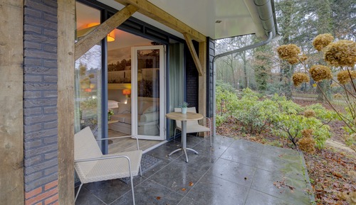 Chambre Luxe, 2 lits une place, vue jardin