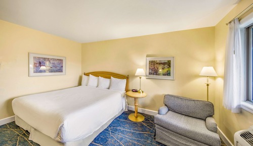 Chambre Standard, 1 très grand lit, accessible aux personnes à mobilité réduite, vue lac
