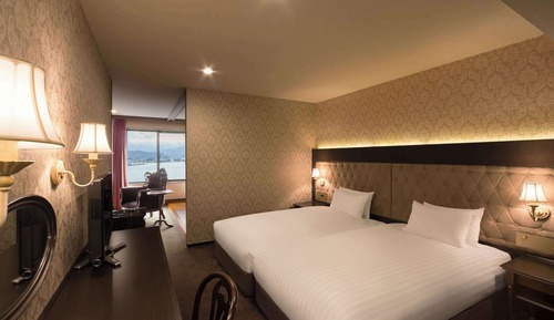 Suite Standard, 2 lits une place, vue lac