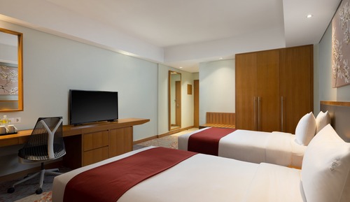 Chambre Standard, 2 lits une place, vue ville