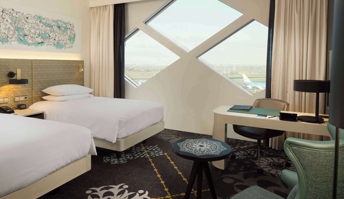 Chambre Exécutive, 2 lits une place (Airport View, Lounge Access)