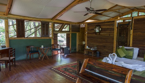 Cabane Classique, vue jardin