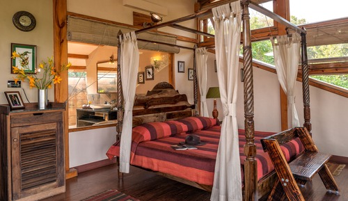 Chambre Double Luxe, 1 très grand lit, vue montagne