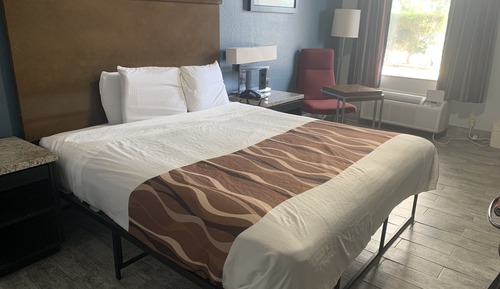 Chambre Standard, 1 très grand lit, accessible aux personnes à mobilité réduite, non-fumeurs