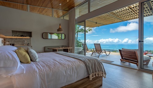 Chambre Luxe, piscine privée, vue océan