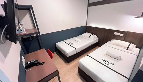 Chambre avec lits jumeaux, 2 lits une place