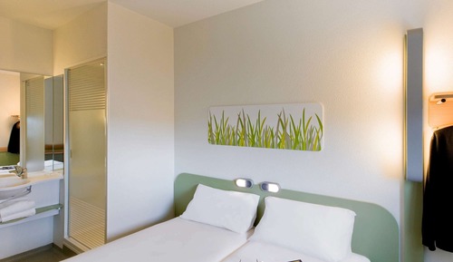 Chambre avec lits jumeaux, 2 lits une place