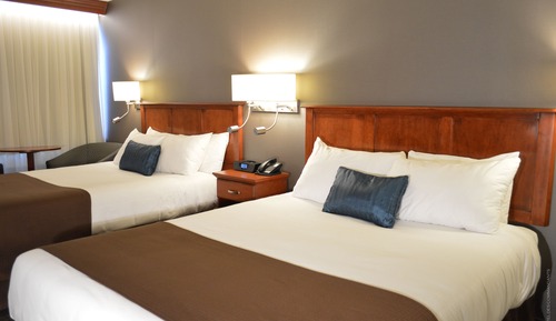 Chambre Standard, 2 grands lits, vue baie