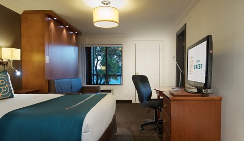 Chambre Standard, balcon, vue baie