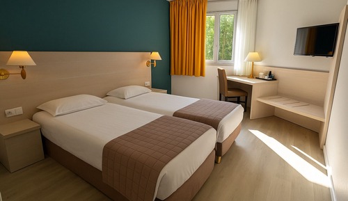 Chambre Classique avec lits jumeaux, vue jardin