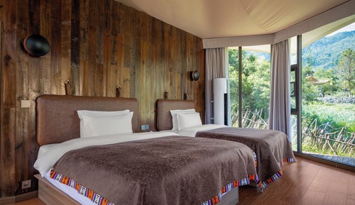 Tente Classique, vue montagne