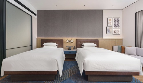 Chambre Premium, 2 lits doubles, vue mer