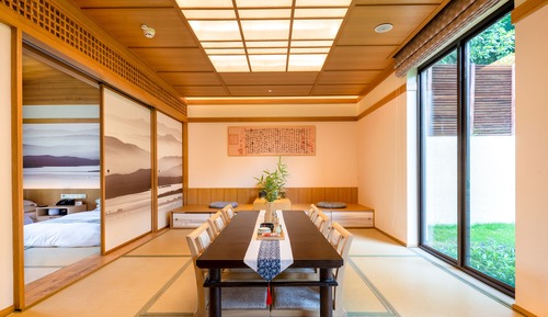Japanese-style Townhome, Garden Area