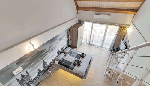 Suite Studio Junior, balcon, vue cour intérieure