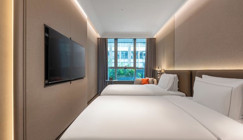 Chambre Supérieure avec lits jumeaux, vue ville