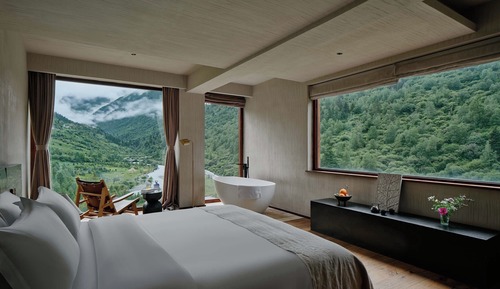 Chambre Double Romantique, vue montagne