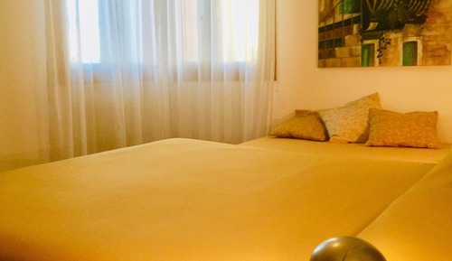 Chambre Double, patio, vue jardin