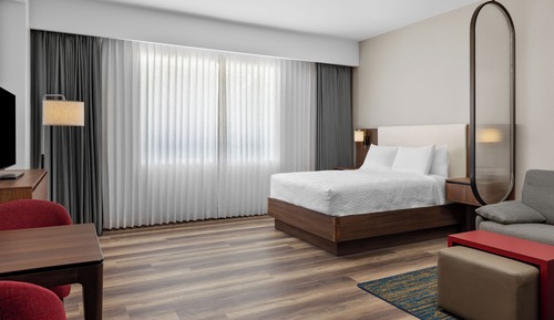 Suite Studio, 1 grand lit, accessible aux personnes à mobilité réduite, cuisine (Roll-In Shower)