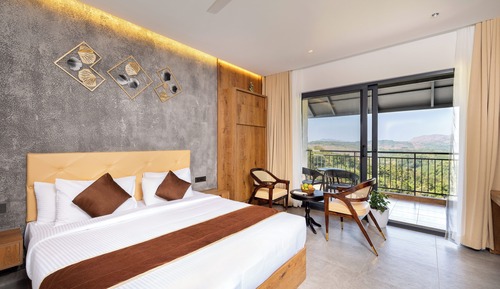 Suite Luxe, balcon, vue montagne
