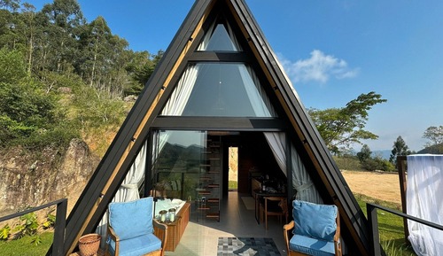 Chalet, vue montagne