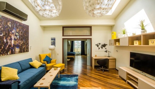 Appartement Confort, 1 chambre, coin cuisine, vue ville