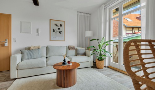 Appartement Standard, 1 lit double et 1 canapé-lit, non-fumeurs, balcon