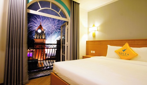 Chambre Double Signature, 1 très grand lit, balcon, vue mer