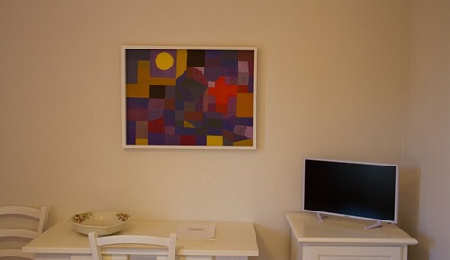 Chambre Triple, balcon, vue piscine
