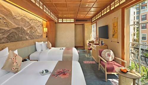 Hanabira, City View, 2 Twins Bed with Balcony