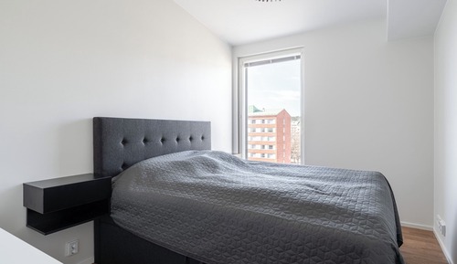 Appartement Deluxe, 1 grand lit et 1 canapé-lit, cuisine, vue ville