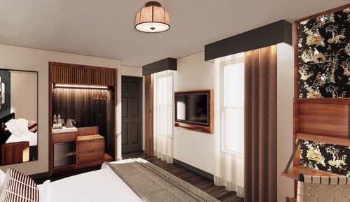 Chambre Deluxe, vue partielle sur l'océan