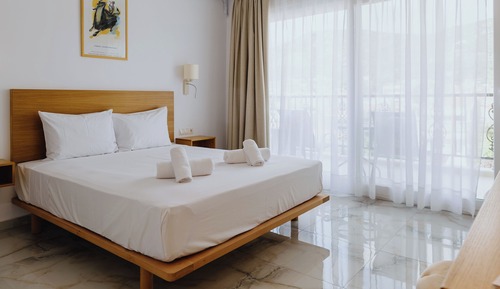 Chambre Double Standard, balcon, vue piscine