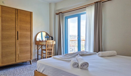 Chambre Double, balcon, vue mer