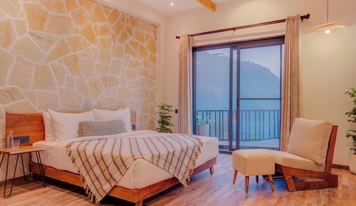 Chambre Double Exclusive, balcon, vue montagne