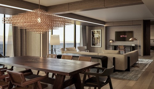 Suite Présidentielle, 1 très grand lit (OV with Living Area HF CF)