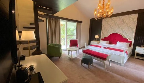 Chambre Deluxe, 1 lit double, vue montagne