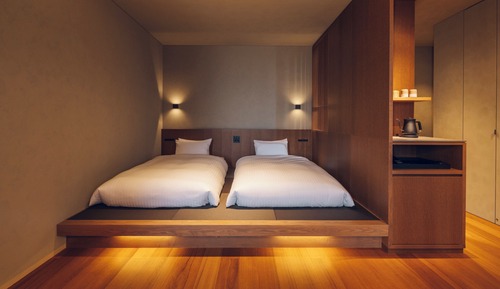 Chambre Standard avec lits jumeaux, salle de bains privée, vue mer