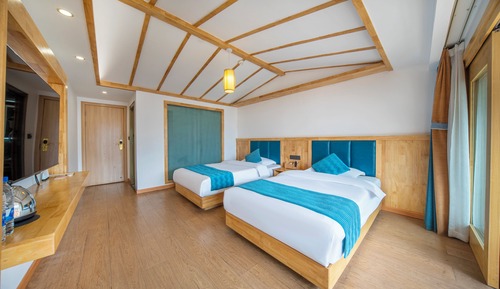Chambre Économique avec lits jumeaux, vue montagne