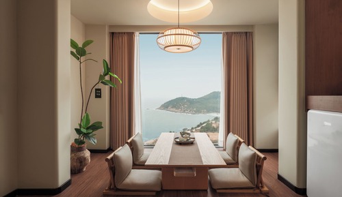 Chambre Panoramique Double ou avec lits jumeaux, 1 chambre, salle de bains attenante, vue océan