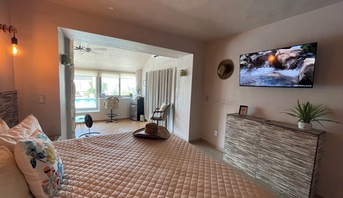 Suite Luxe, 1 très grand lit, salle de bains privée, vue mer