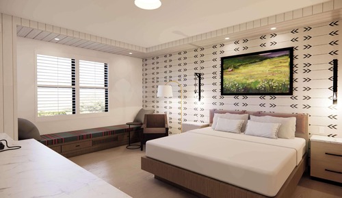 Chambre, 1 très grand lit