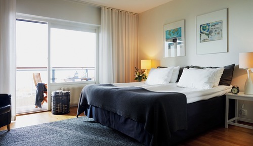 Chambre Double ou avec lits jumeaux, balcon, vue mer