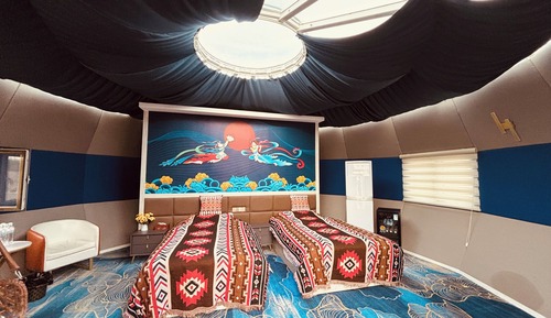 Habitación de lujo con 2 camas individuales, vistas al desierto
