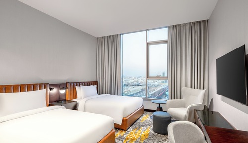 Chambre Standard, 2 lits une place, vue ville