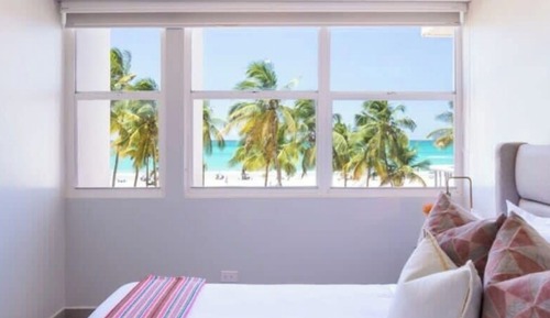 Appart'hôtel, 2 chambres, en front de plage