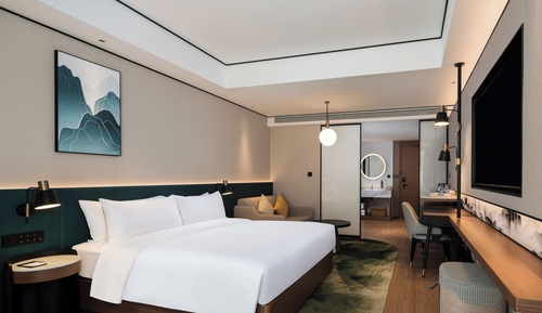 Chambre Deluxe, 1 très grand lit et 1 canapé-lit