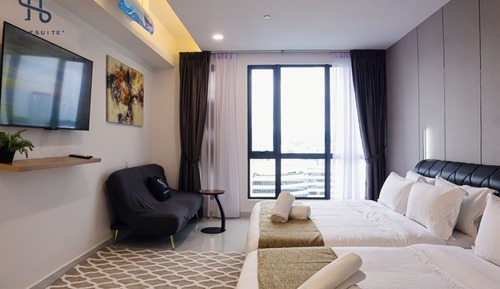 Suite Studio Deluxe, vue piscine