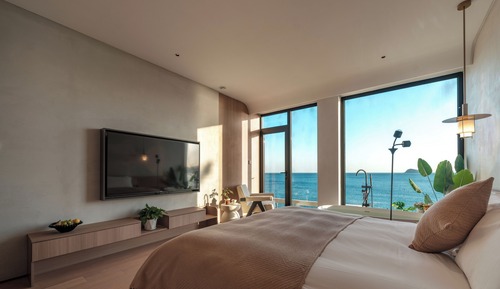 Chambre Double Romantique, vue mer